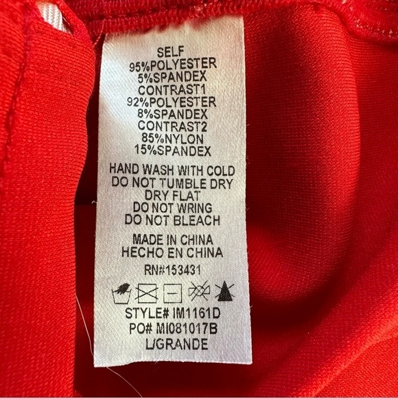 Red Bodycon Club Mini Dress by Meek Sz Large - Picture 14 of 14